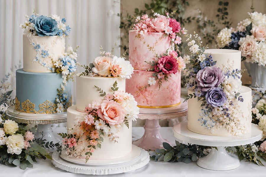 How Can You Create a Themed Cake with Artificial Flowers?