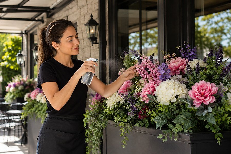 How Do You Keep Artificial Flowers from Fading Outside?