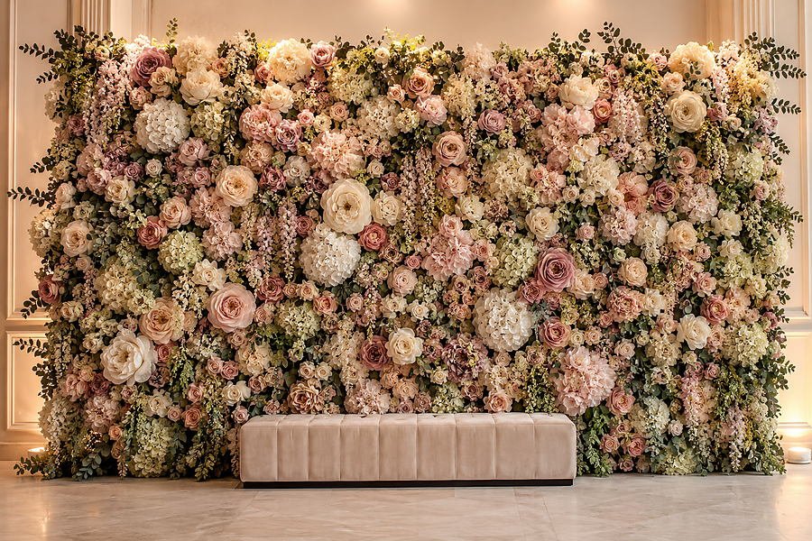 How to Create a Stunning Artificial Flower Wall with Faux Blooms?