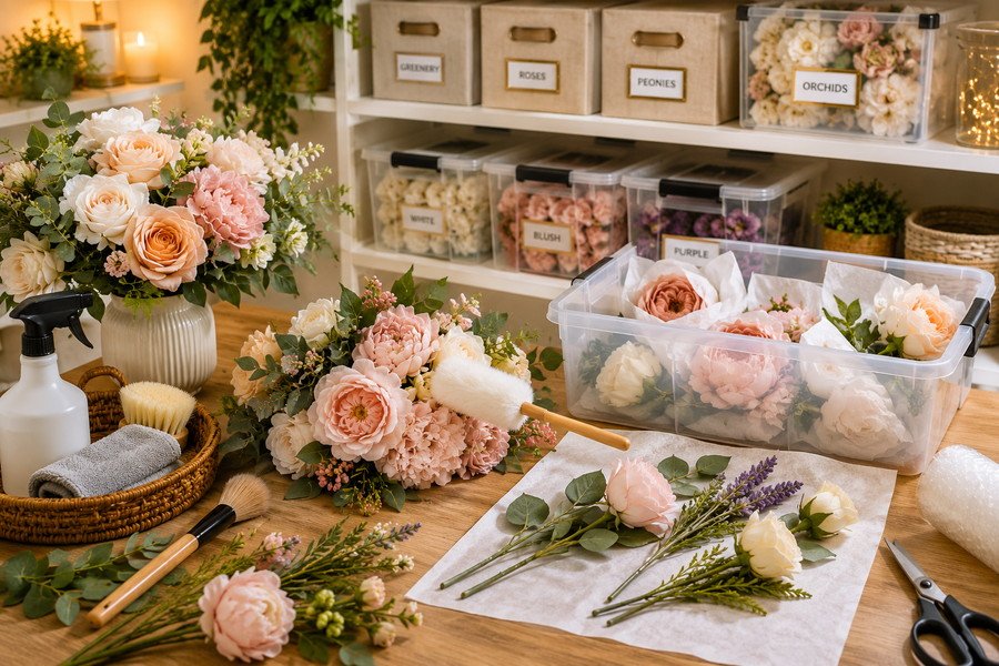 How to Maintain and Store Faux Flowers After Events?