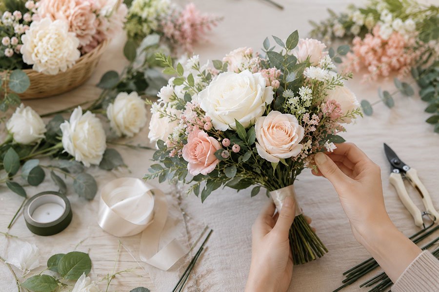 How to Make Your Own Wedding Bouquet with Fake Flowers?