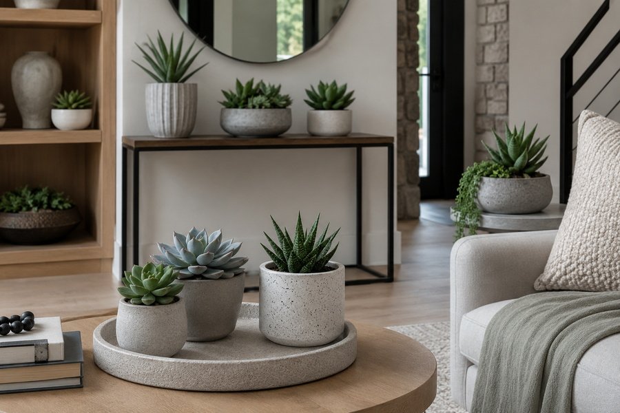 How to Style Fake Succulent Plants for Modern Homes?