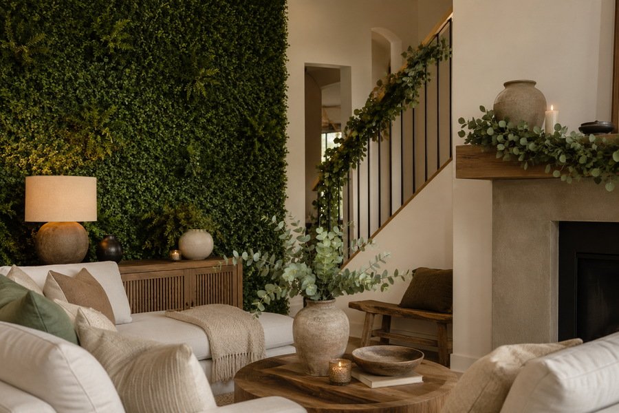 How to Use Faux Greenery Walls, Garlands & Stems to Refresh Any Space in 2025?