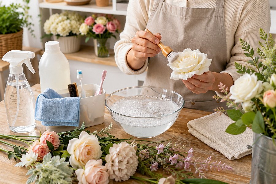 How to Wash Artificial Flowers Without Damaging Them?