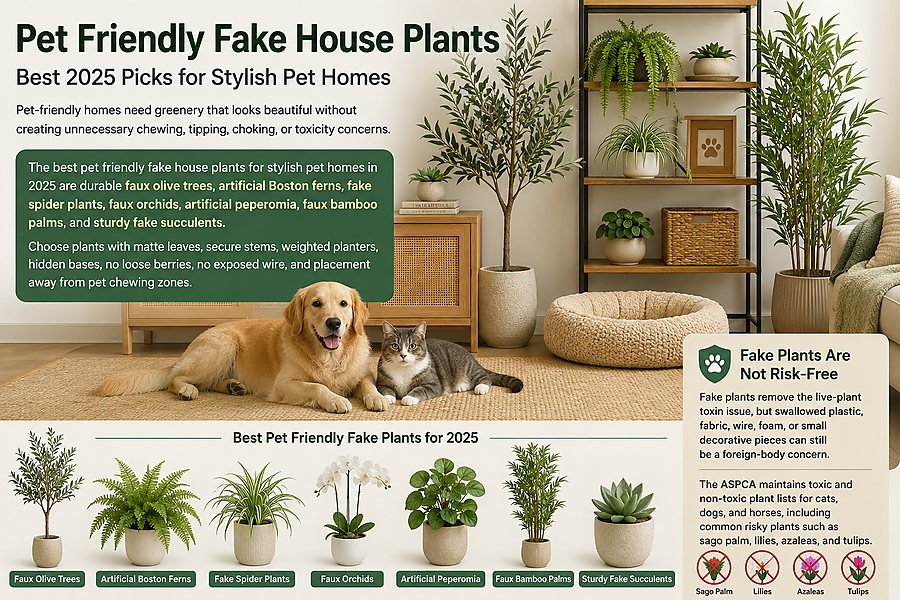 Pet Friendly Fake House Plants – Best 2025 Picks for Stylish Pet Homes