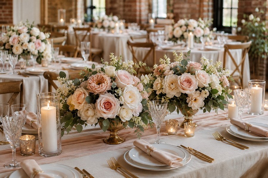 Silk Bouquets for Centerpieces: Affordable Elegance for Every Table