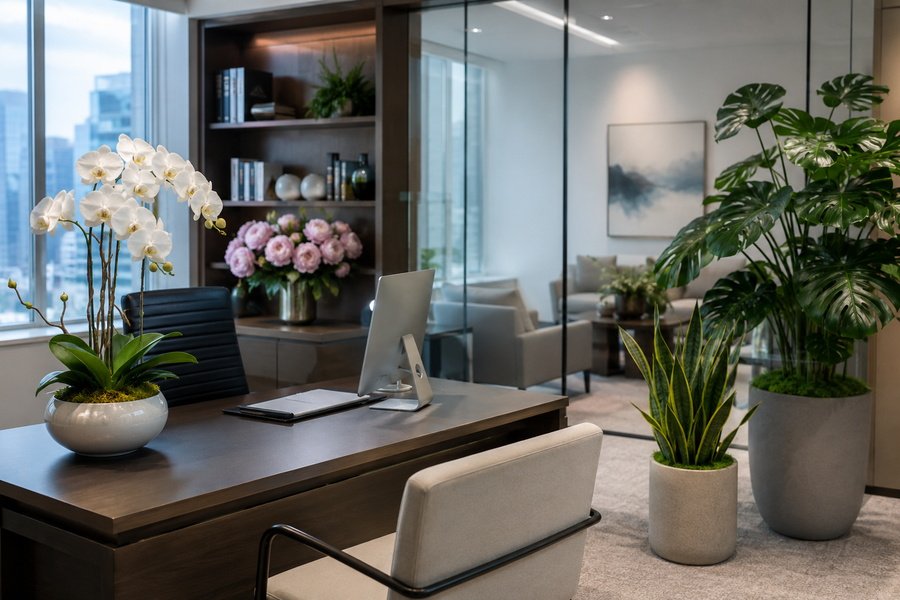What Are the Best Artificial Flowers for Office Decoration?