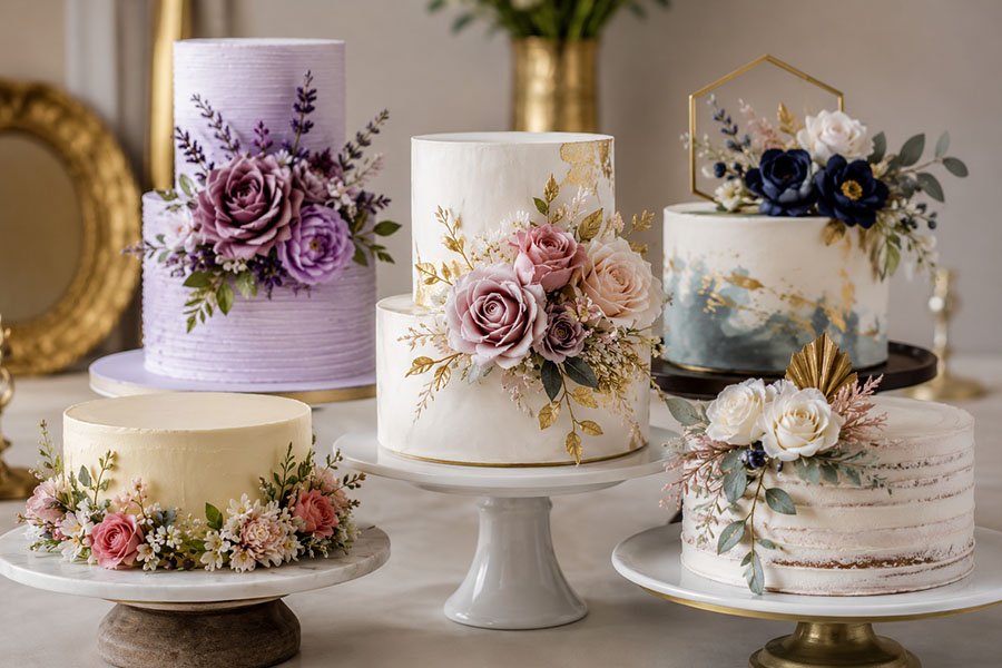 What are Some Unique Ideas for Decorating Cakes with Fake Flowers?