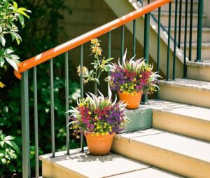 why fake flowers fade outside from UV heat rain and wind