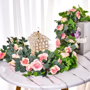 artificial garland wholesale greenery flower wedding seasonal types