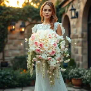 artificial wedding bouquets for romantic modern garden and boho weddings