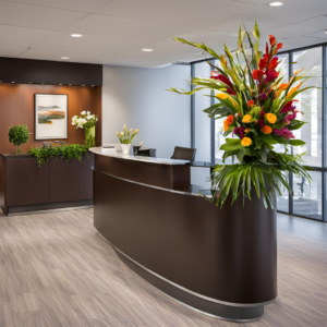 best artificial flowers for office decoration for reception desk and meeting room