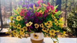 how to protect silk flowers outside with factory UV resistant artificial flowers