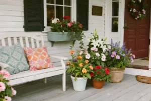 how to protect silk flowers outside with smart placement