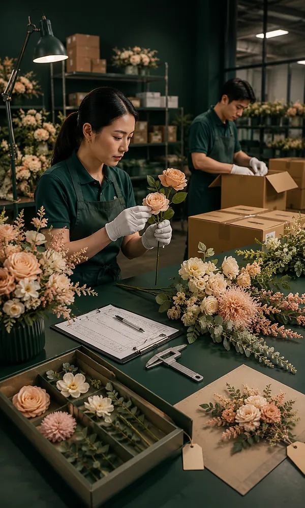 Quality inspection image placeholder — replace with actual Botanicblossoms inspection photography