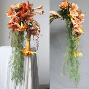 silk flower wedding bouquet professional bridal design