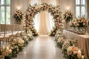 ![Fake flowers used for elegant wedding bouquets and ceremony decorations](https://botanicblossoms.com/wp-content/uploads/2026/09/Is-It-Common-to-Use-Fake-Flowers-for-a-Wedding.webp "Fake Wedding Flowers")