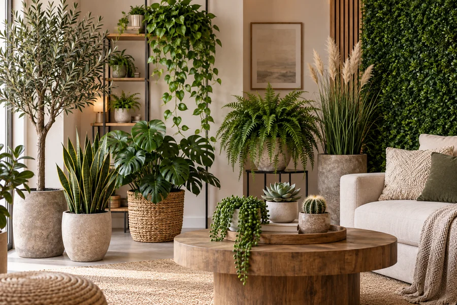 What Are Some Common Types of Artificial Plants?