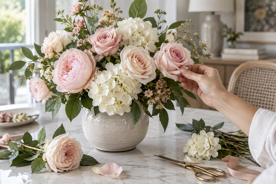 What Material Are Real Touch Flowers Made Of?