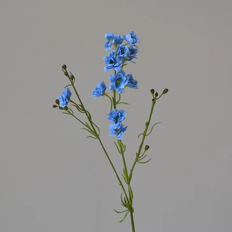 Blue real touch artificial delphinium stem