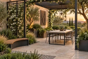![Creative wrought iron ideas adding style and structure to gardens and patios](https://botanicblossoms.com/wp-content/uploads/2026/10/10-New-Ways-to-Think-About-Wrought-Iron-for-the-Garden-or-Patio.webp "Wrought Iron Garden Ideas")