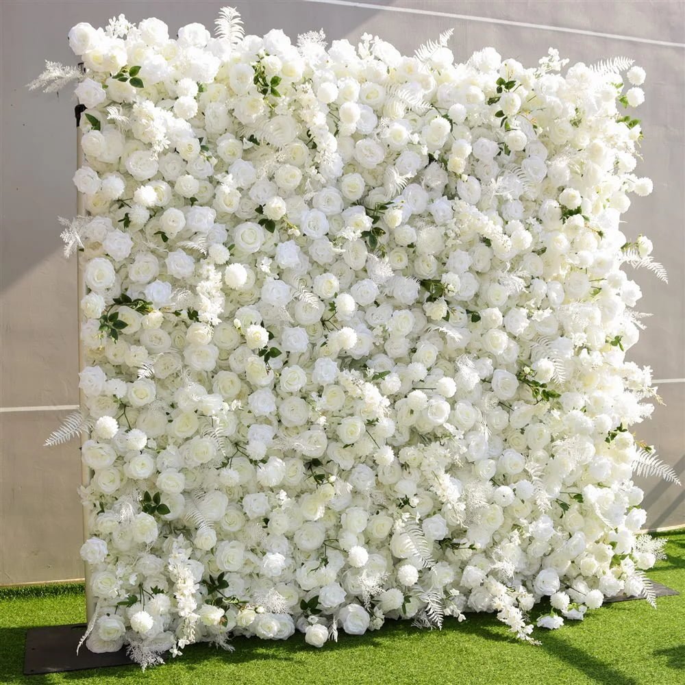 Artificial Flower Walls Wholesale: 2.4 × 2.4 m Roll-Up Walls for Events